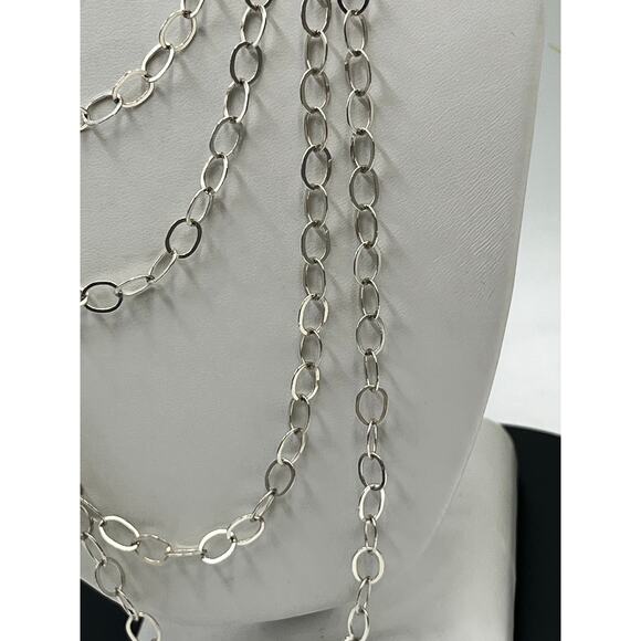 Providence Chain Company PC Sterling Silver Long Oval Link Chain Necklace 100” - Picture 6 of 15